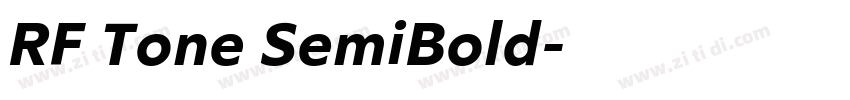 RF Tone SemiBold字体转换